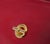 Vintage Celine Red Leather Vanity Case / Cosmetic Clutch With Gold Hardware For Sale In Miami - Image 6 of 14