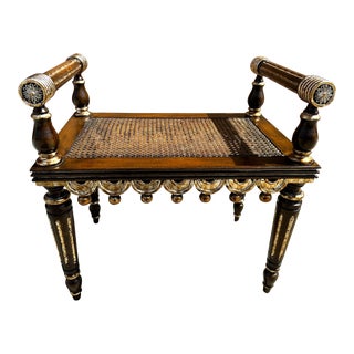 Small Regency George Bullock Style Hall Bench For Sale