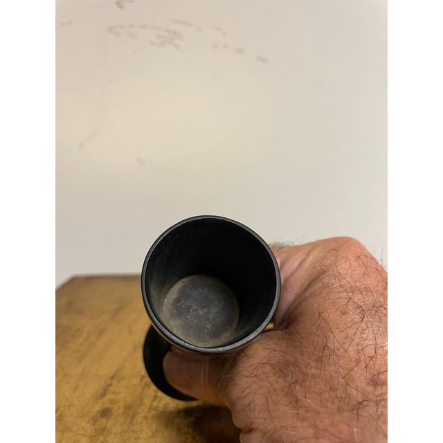 19th Century Whaler Made Turned Ebony Stemmed Cup For Sale - Image 12 of 12