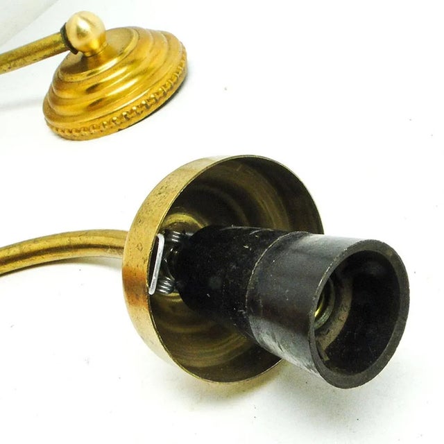 Art Deco Style Wall Lamps, Poland, 1950s, Set of 2 For Sale - Image 4 of 7