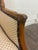French Country Vintage Country French Fruitwood Upholstered Wingback Chair For Sale - Image 3 of 10