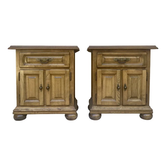 Mid-Century Spanish Nightstands, 1960, Set of 2 For Sale