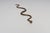 Art Deco Hammered Cast Brass Snake Form Serpentine Sculpture For Sale In New York - Image 6 of 14