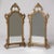 This is a pair of petite mid-century Italian mirrors with French rococo styling. The Italian artisans did an excellent job...