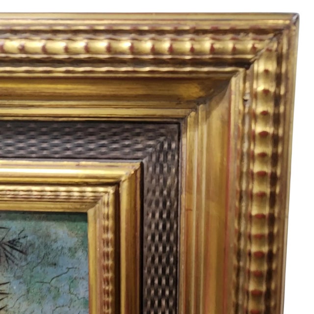 Wood Framed Leonardo Da Vinci Portrait of Ginevra De’ Benci Reproduction on Board For Sale - Image 7 of 12