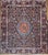 Persian Vintage Persian Khorassan Rug, Hand-Knotted Wool, Floral Pattern, Navy & Turquoise, 10x12 For Sale - Image 3 of 11