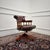 Wood English Oxblood Chesterfield Desk Chair For Sale - Image 7 of 8
