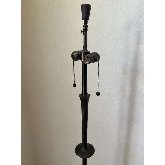 Traditional 2006 Tom Corbin Cast Bronze Alexandra Floor Lamp For Sale - Image 3 of 9