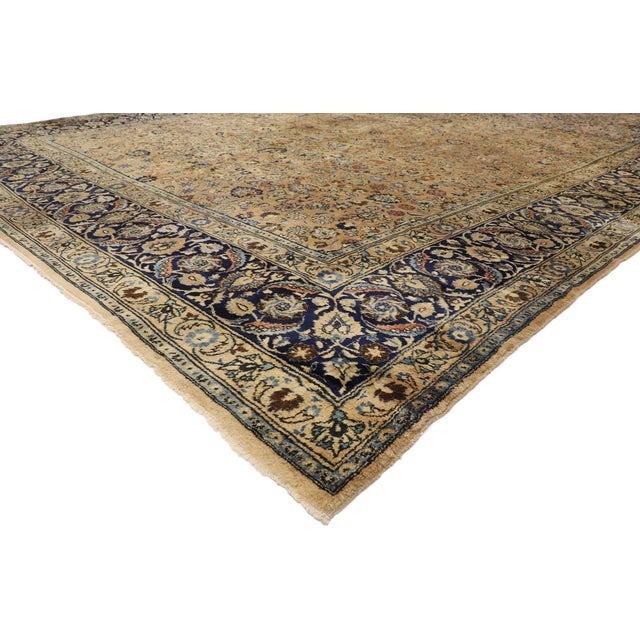 72834 Antique Persian Mashhad Rug, 11'08 x 17'09. The Eternal Garden: An Antique Persian Mashhad Masterpiece of Botanical...