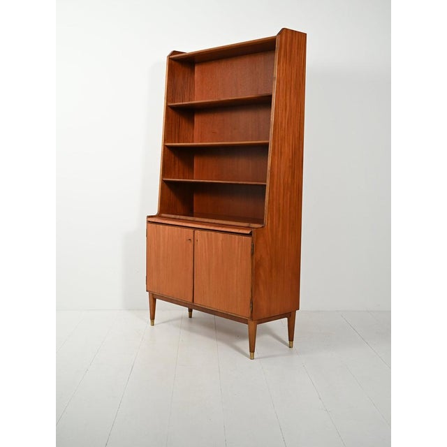 1950s Vintage Bookcase with Pull-Out Desk from Bodafors, 1950s For Sale - Image 5 of 13
