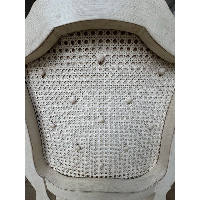 Bodart Furniture Jacques Bodart Louis XV Style Chairs With Hand-Painted Cane, a Pair For Sale - Image 4 of 9