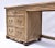 Gabriella Crespi Vintage Chevron Pencil Reed Writing Desk With Brass Hardware, Usa For Sale - Image 4 of 12