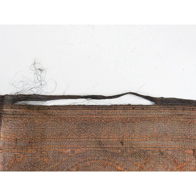 Vintage Metallic Indian Fabric Border Trim 7 Yards For Sale In San Antonio - Image 6 of 6