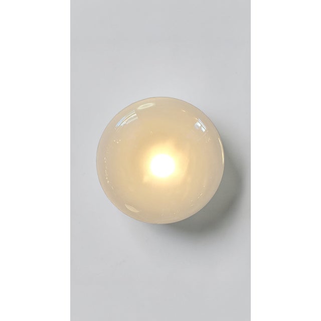 Blown Glass and Metal Pendant Lamp, Italy, 1960s For Sale - Image 4 of 6