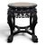 Brown Side Table in Ironwood with Marble Top For Sale - Image 8 of 8