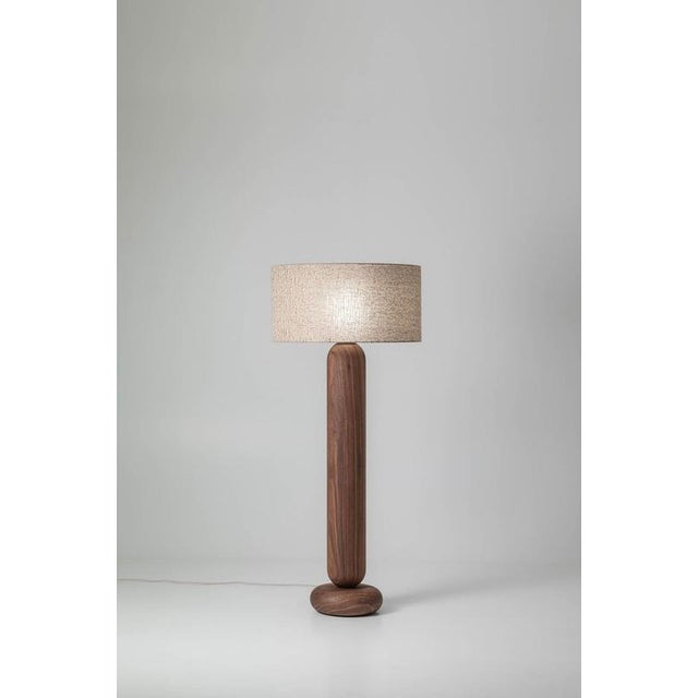 Contemporary Gustan CL140 Walnut Floor Lamp by Jeroen De Ruddere For Sale - Image 3 of 4