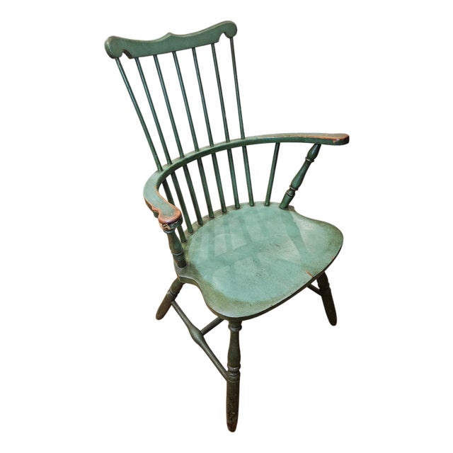 Mid 19th Century Conant Bros. Maple Comb Back Chair For Sale