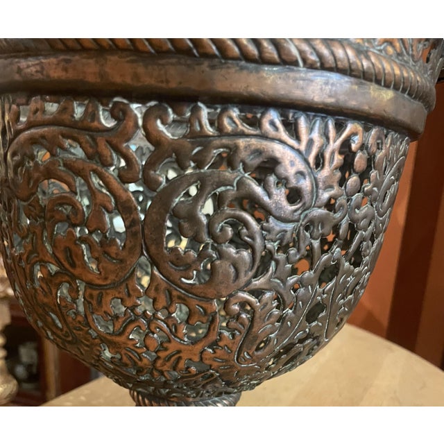 17th Century Italian Chased Bronze Urn For Sale - Image 6 of 11