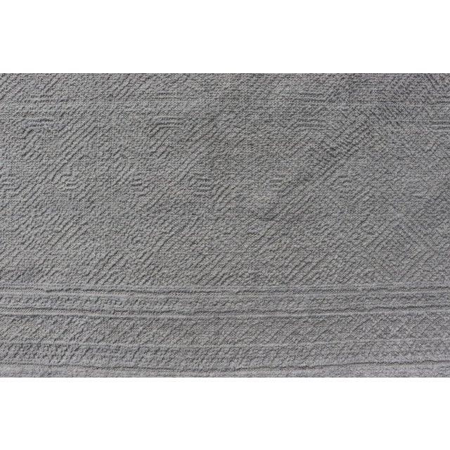 Textile Muted Gray Hand-Knotted Wool Rug by Keivan Woven Arts 5'7 X 9'0 For Sale - Image 7 of 13