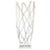White painted modernist driftwood floor sculpture featuring 10 driftwood strands fixed to a driftwood base. Dimensions:...