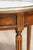 Mid 20th Century French Louis XVI Style Walnut Bouillotte Table with Marble Top and Brass Gallery For Sale In Atlanta - Image 6 of 10