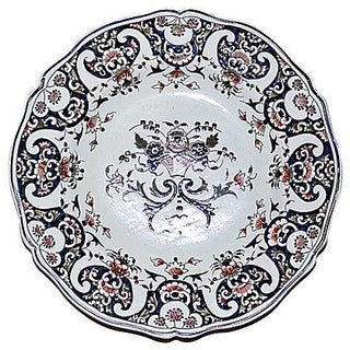 French Faience Plate For Sale