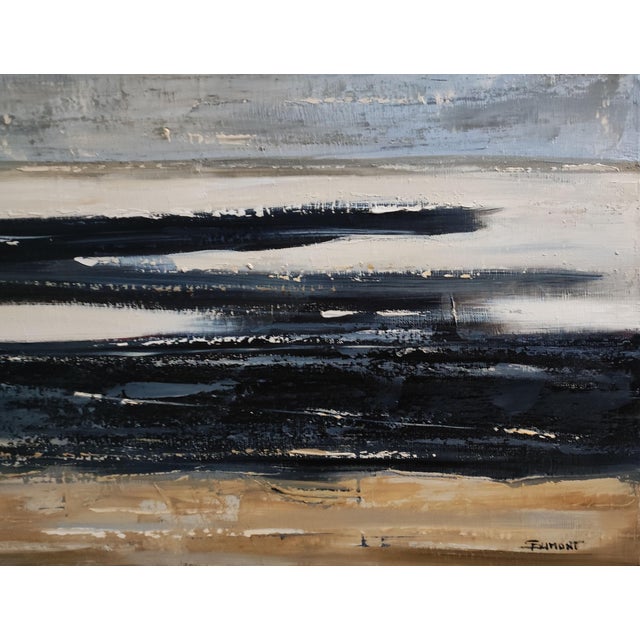 2020s Entre 2 Calmes, Abstract Landscape, Contemporary Framed by Sophie Dumont For Sale - Image 5 of 8