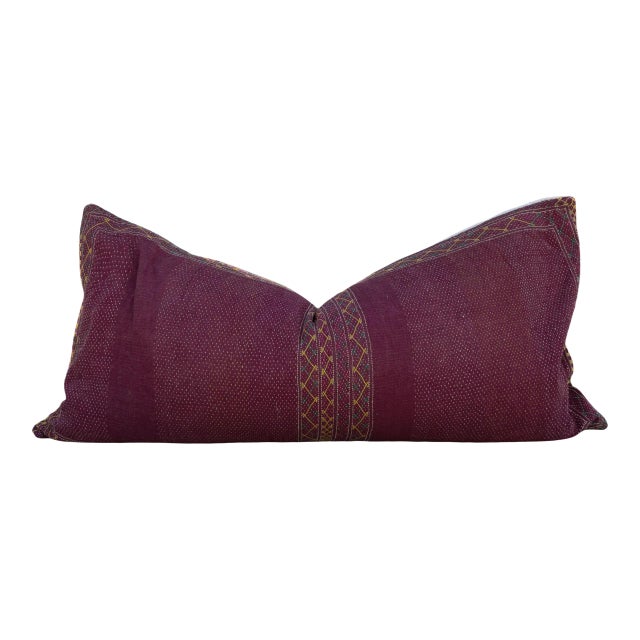 Rasbhari Sindh Sami Quilt Lumbar Pillow For Sale