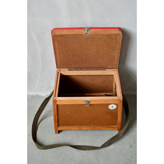 Rustic Vintage French Fisherman's Stool For Sale - Image 3 of 11