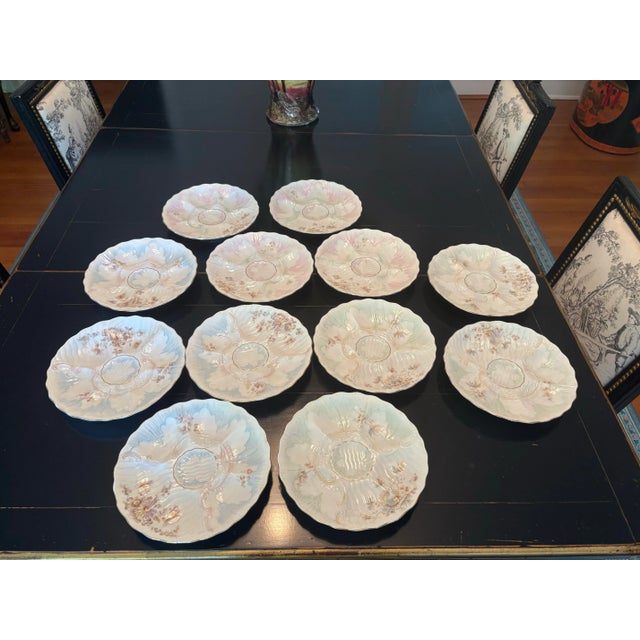 Early 20th Century Weimar Porcelain Oyster Plates For Sale - Image 6 of 11