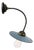 Vintage Industrial Light Blue Enamel Flexible Wall Light For Sale