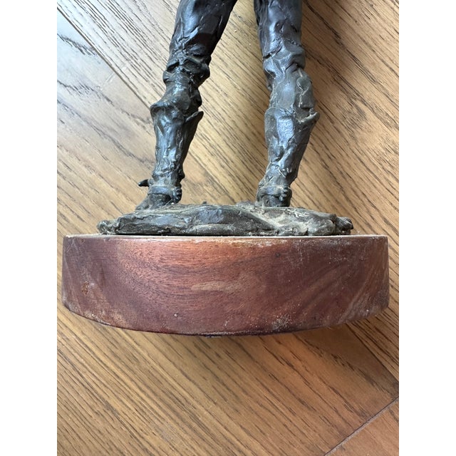 Gray Grant Speed 1975 Bought 'Em for Two, Sold 'Em for One Bronze Statue For Sale - Image 8 of 15
