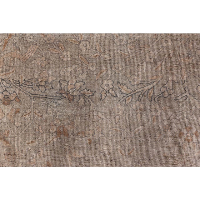 Indian Fine Antique Indian Handmade Wool Rug For Sale - Image 3 of 9