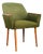 Vintage Chair in Green Upholstery, 1960 For Sale