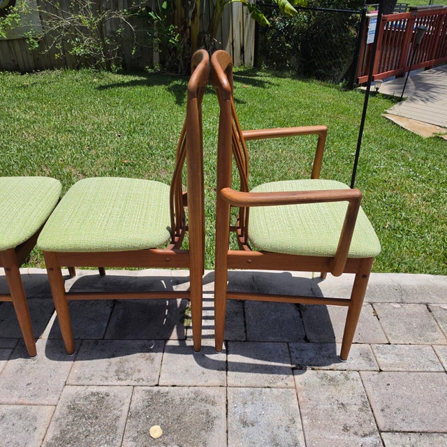 Vintage 1980s Benny Linden Solid Teak Sculptural Dining Chairs Set of 4 For Sale - Image 14 of 17