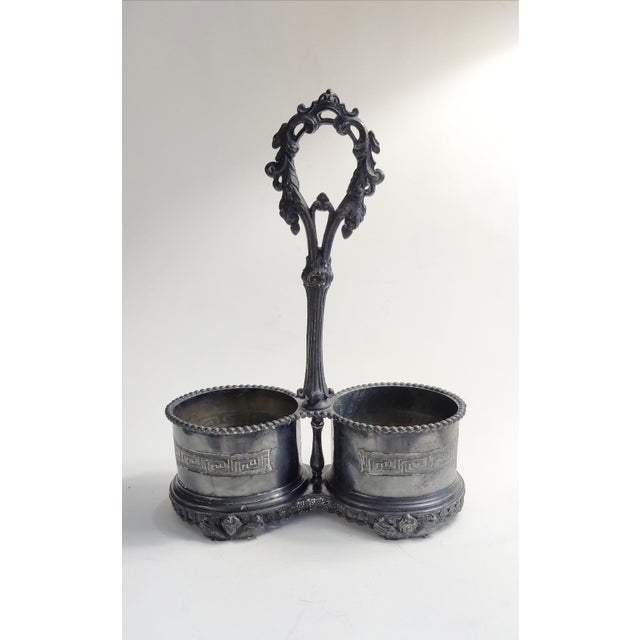 Antique 19th-Century Signed Redfield & Rice Ornate Double Bottle Holder For Sale - Image 17 of 17