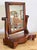 Late 19th Century Antique Tabletop Wood Shaving Mirror on Stand For Sale - Image 5 of 9