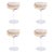 Amber Audrey 4-Piece Set Hand Etched Coupe Glasses, Amber Luster For Sale - Image 8 of 8