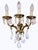 Bronze and Crystal Wall Lamps in the style of King Umberto of Savoy, 1890s, Set of 2 For Sale - Image 6 of 11