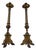 Italian Baroque Style Church Candlesticks in Gilt Bronze, Set of 2 For Sale
