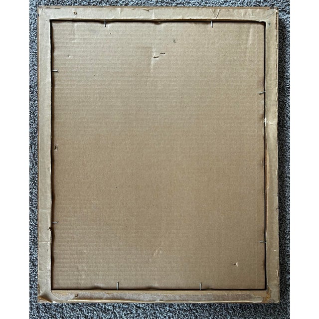 Drawing/Sketching Materials Vintage 1959 Framed Pastel Portrait of a Beagle Dog For Sale - Image 7 of 7