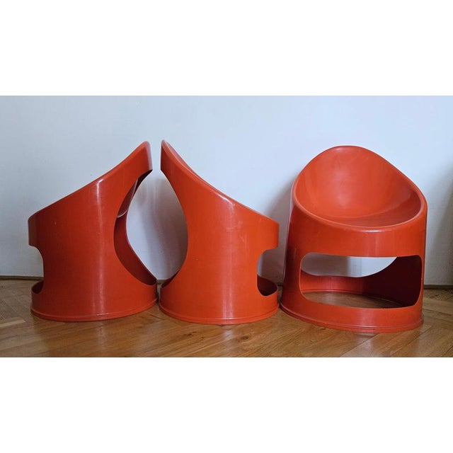 Space Age Children's Tub Chairs, Italy, 1970s, Set of 3 For Sale - Image 6 of 10