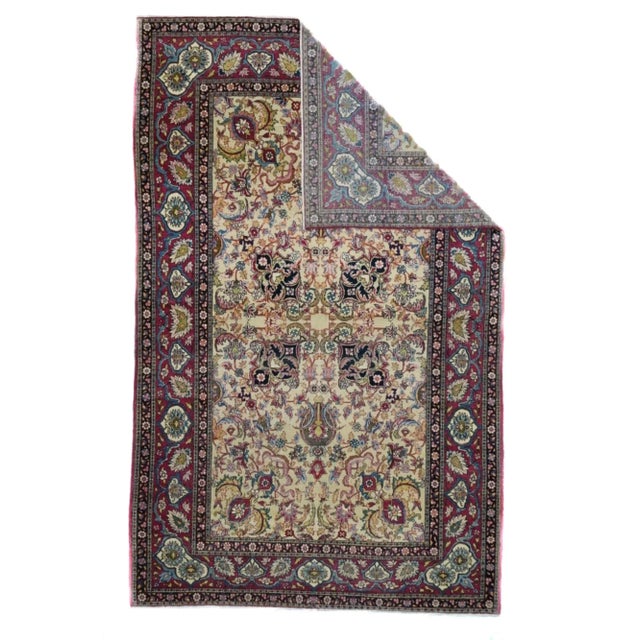 Late 19th Century Antique Tehran Rug 4'7'' x 7'3'' For Sale - Image 5 of 12