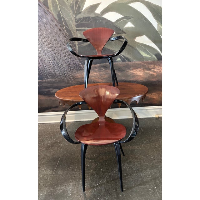 1960s Pair of Cherner Style Pretzel Armchairs For Sale - Image 4 of 5