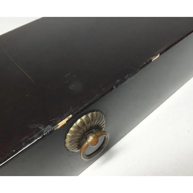 Paint 19th Century Japanese Lacquered Fubako For Sale - Image 7 of 13
