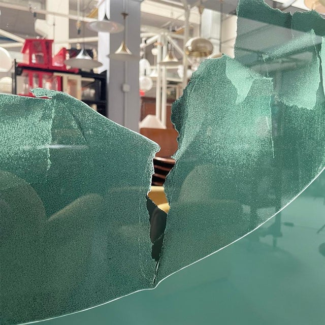 Glass Italian Modern Wall Mirror by Ugo Nespolo for Rimadesio, 1980s For Sale - Image 7 of 8