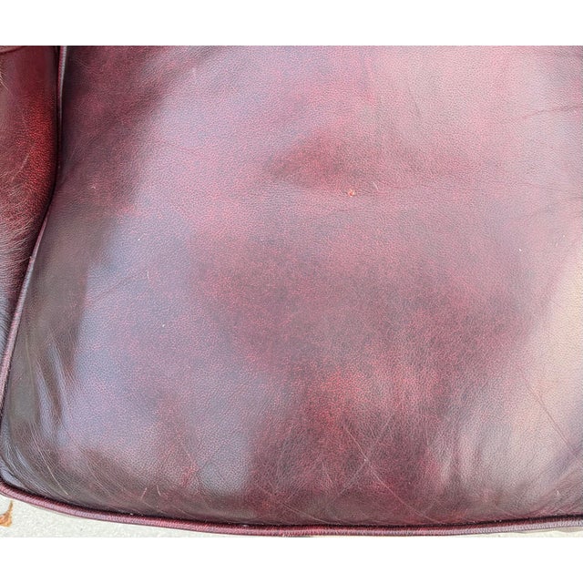 Vintage Chesterfield Club Chairs in Oxblood Leather For Sale - Image 9 of 18