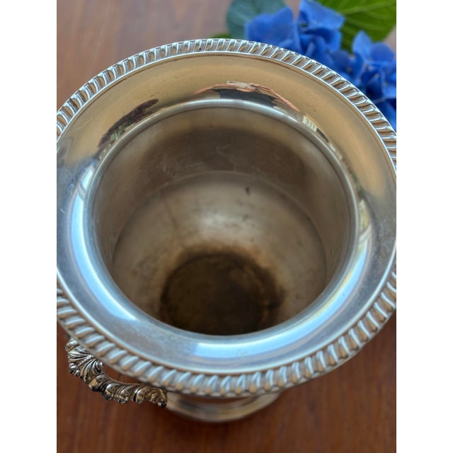 Silver Vintage Silver Champagne Bucket With Floor Stand For Sale - Image 8 of 12