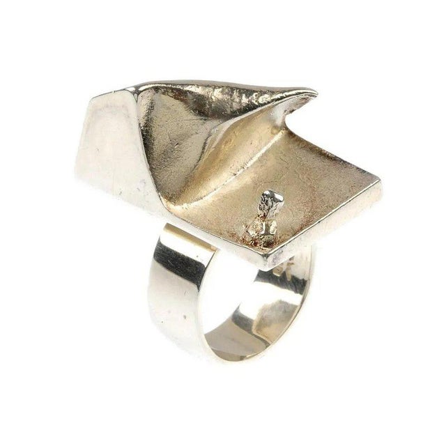 Lapponia A Space Series Silver Ring by Bjorn Weckstrom For Sale - Image 10 of 10
