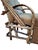 Taupe Vintage Adirondack Bent Willow Upholstered Chaise Lounge For Sale - Image 8 of 10